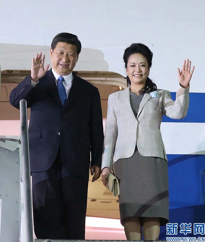 6月2日，國家主席習近平乘專機抵達聖何塞，開始對哥斯達黎加進行國事訪問。 新華社記者 蘭紅光 攝