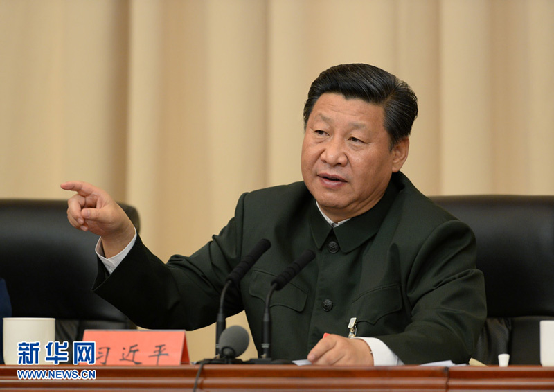 2014年10月31日，習近平出席全軍政治工作會議並發表重要講話。李剛攝