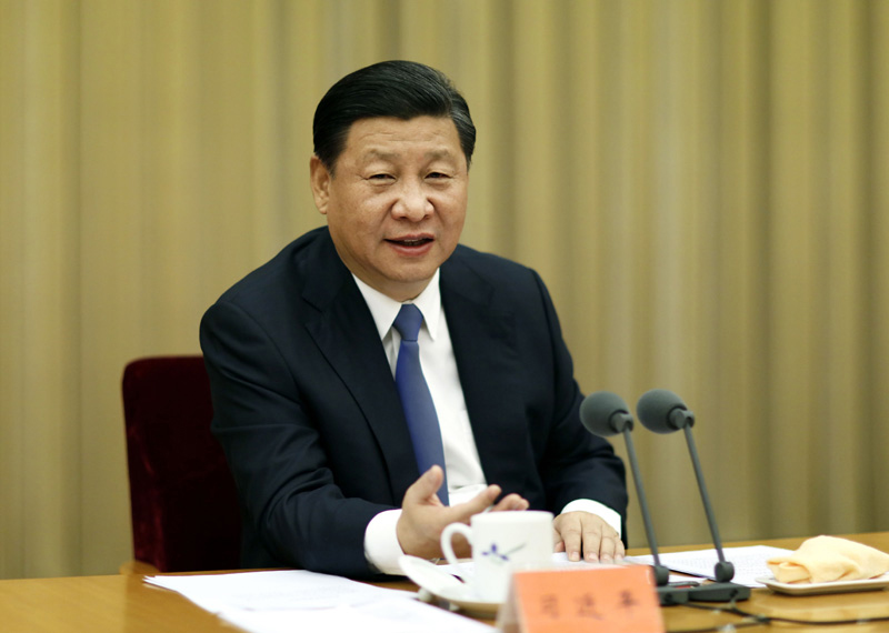 11月27日至28日，中央扶貧開發工作會議在北京召開。中共中央總書記、國家主席、中央軍委主席習近平發表重要講話。新華社記者 鞠鵬 攝