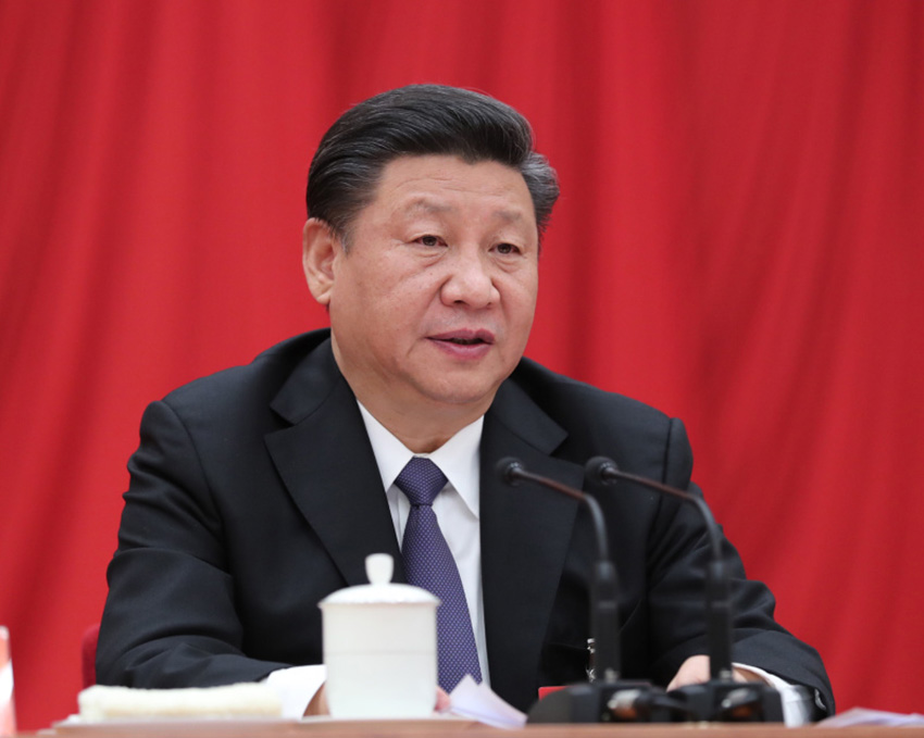 中國共產(chǎn)黨第十九屆中央委員會第三次全體會議，於2018年2月26日至28日在北京舉行。中央委員會總書記習(xí)近平作重要講話。新華社記者 鞠鵬 攝