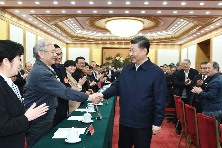 3月18日，中共中央總書記、國家主席、中央軍委主席習近平在北京主持召開學校思想政治理論課教師座談會並發表重要講話。新華社記者 謝環馳 攝