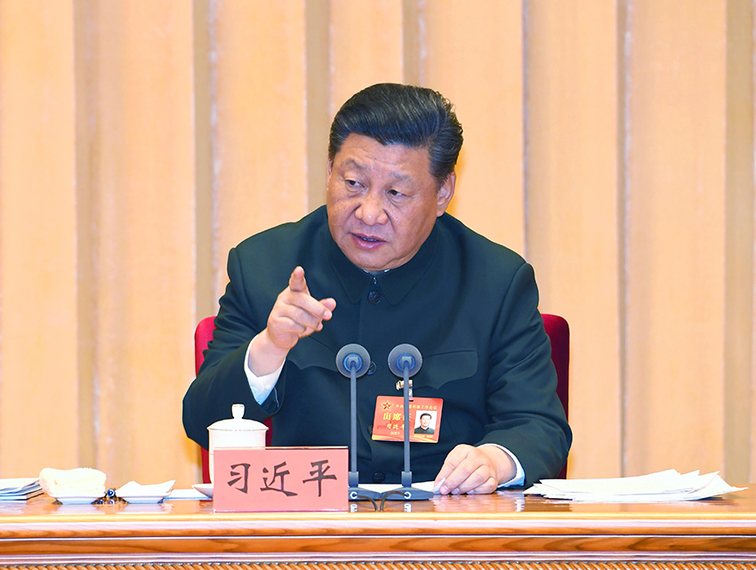 2019年1月4日，中央軍委軍事工作會議在北京召開。中共中央總書記、國家主席、中央軍委主席習近平出席會議並發表重要講話。 新華社記者 李剛 攝