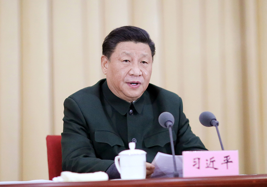 11月27日上午，全軍院校長集訓在國防大學開班。中共中央總書記、國家主席、中央軍委主席習近平出席開班式並發表重要講話。 新華社記者 李剛 攝