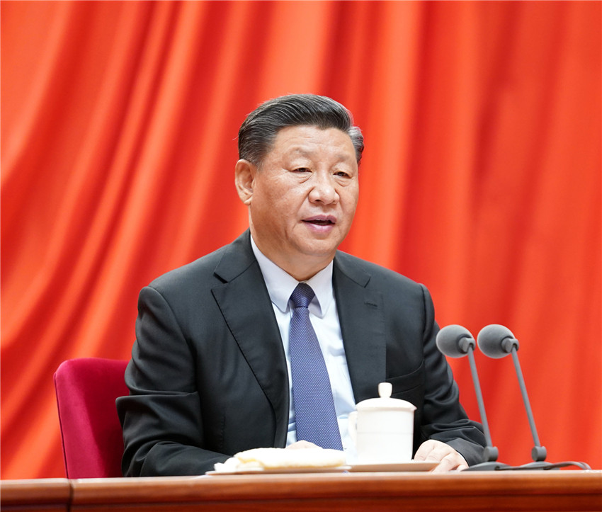 1月13日，中共中央總書記、國家主席、中央軍委主席習(xí)近平在中國共產(chǎn)黨第十九屆中央紀(jì)律檢查委員會(huì)第四次全體會(huì)議上發(fā)表重要講話。新華社記者 黃敬文 攝