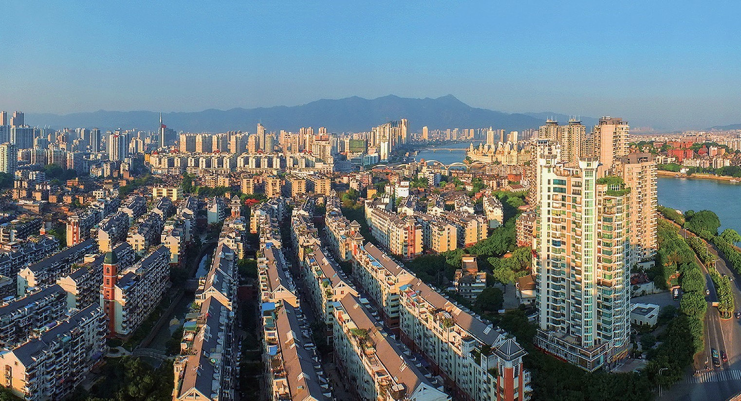 2018年，福州市臺江區蒼霞新城，高樓拔地而起，舊貌換新顏。