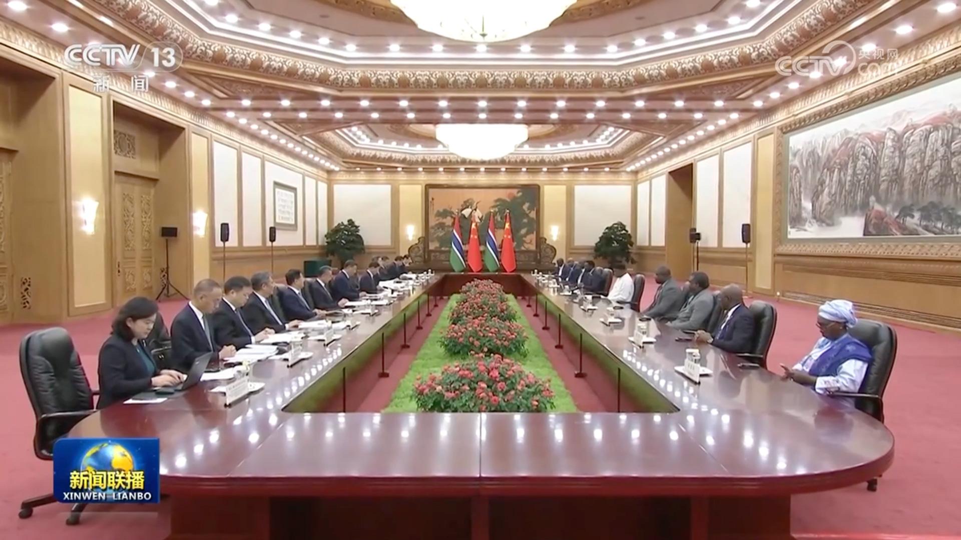 習(xí)近平會(huì)見岡比亞總統(tǒng)
